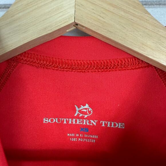 Men's Southern Tide Red Rashguard Short‎ Sleeve XS - Picture 4 of 5